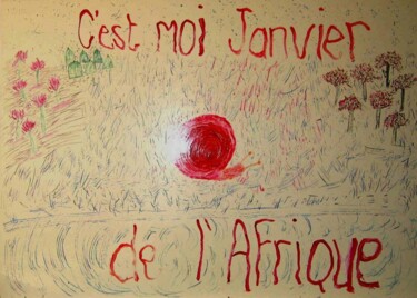 Peinture intitulée "Janvier d'Afric - 2…" par Raba Martinet, Œuvre d'art originale