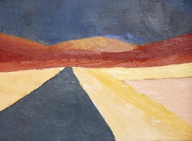 Peinture intitulée "Chott El Jerid III" par Alexandre Rabory, Œuvre d'art originale