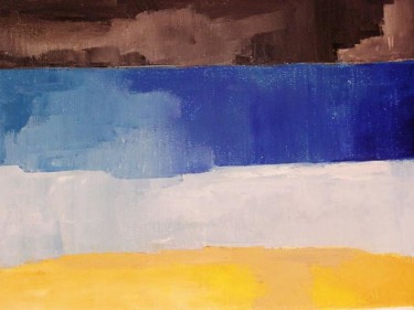 Peinture intitulée "Mirage du désert" par Alexandre Rabory, Œuvre d'art originale