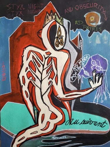 Painting titled "No more poetry" by Rbio, Original Artwork, Acrylic