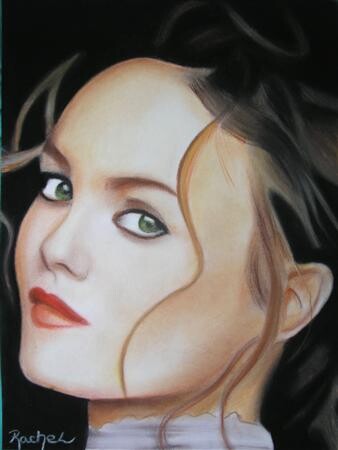 Disegno intitolato "Elisa pastel" da Rachel Blairy, Opera d'arte originale