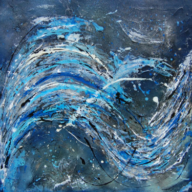 Peinture intitulée "Neptune's Odyssey 7" par Rachel Mccullock, Œuvre d'art originale, Autre