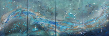 Peinture intitulée "Neptune's Voyage" par Rachel Mccullock, Œuvre d'art originale, Autre