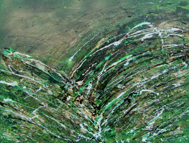Pittura intitolato "argentum wave 19" da Rachel Mccullock, Opera d'arte originale, Altro