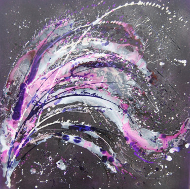 Painting titled "Neptune's Galaxy" by Rachel Mccullock, Original Artwork, Acrylic