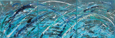 Painting titled "neptune's odyssey t…" by Rachel Mccullock, Original Artwork, Other
