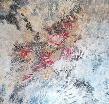 Peinture intitulée "Fleur de neige" par Rachel Saturnin Eparvier, Œuvre d'art originale, Acrylique