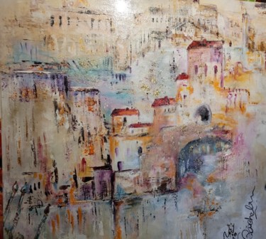 Painting titled "VENISE" by Rachel Saturnin Eparvier, Original Artwork, Acrylic