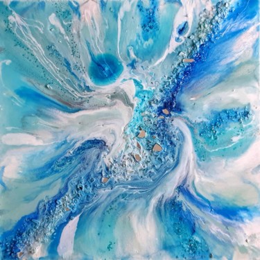 Pintura titulada "Light Blue" por Rachele Tofanelli, Obra de arte original, Pigmentos