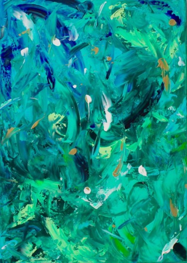 Картина под названием "Rain forest" - Rachele Tofanelli, Подлинное произведение искусства, Акрил