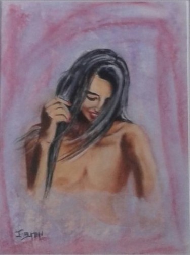 Painting titled "l'instant-b.jpg" by Isabelle Blateau, Original Artwork, Pastel
