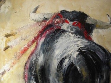 Peinture intitulée "TORO BRAVE" par Vuillecard-Arcé, Œuvre d'art originale, Huile