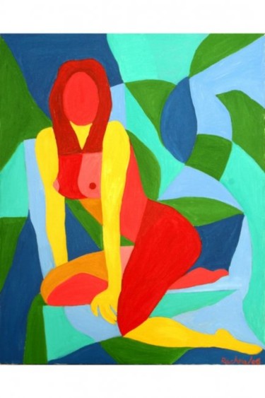 Painting titled "Warm Jane" by Rachna Goenka, Original Artwork