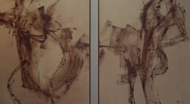Pittura intitolato "Cycle of life" da Martin Racko, Opera d'arte originale, Acrilico Montato su Cartone
