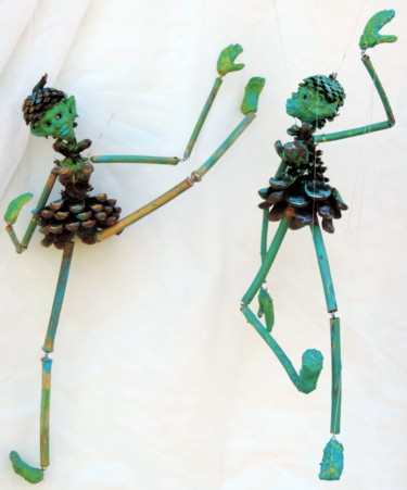Sculpture intitulée "balet-de-pommes-de-…" par Jfg, Œuvre d'art originale