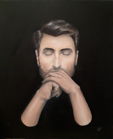 Картина под названием "Раздумье" - Kseniya Shkaraput, Подлинное произведение искусства, Масло