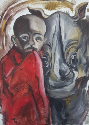 Картина под названием ""In unity with you"" - Rada Gor, Подлинное произведение искусства, Масло