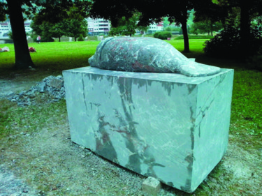 Sculpture titled ",,On the surface''…" by Rade Mutapovic, Original Artwork, Stone