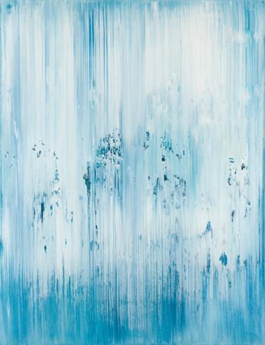 Pintura titulada "Blue abstract paint…" por Radek Smach, Obra de arte original, Acrílico Montado en Bastidor de camilla de m…