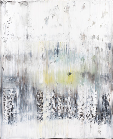 Pittura intitolato "White abstract pain…" da Radek Smach, Opera d'arte originale, Acrilico Montato su Telaio per barella in…