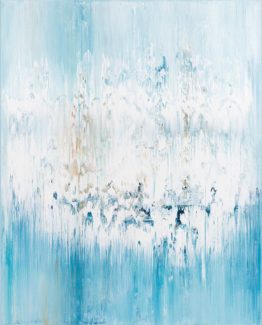 Malerei mit dem Titel "Blue abstract paint…" von Radek Smach, Original-Kunstwerk, Acryl