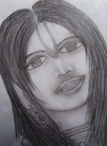 Drawing titled "Nityananda" by Radharani, Original Artwork, Pencil