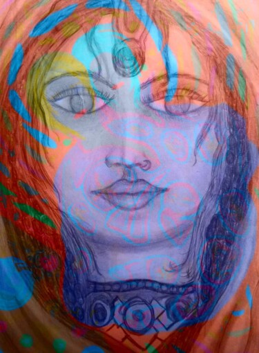 Цифровое искусство под названием "Radhe VIII" - Radharani, Подлинное произведение искусства, Цифровой коллаж