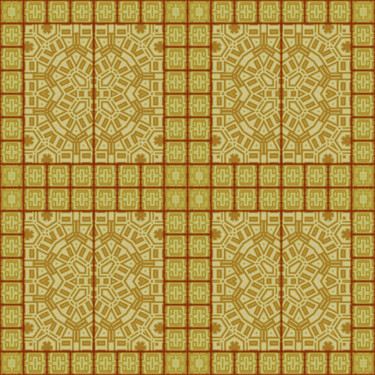 Digitale Kunst getiteld "Tile arabian style" door Art$Art, Origineel Kunstwerk, Digitaal Schilderwerk