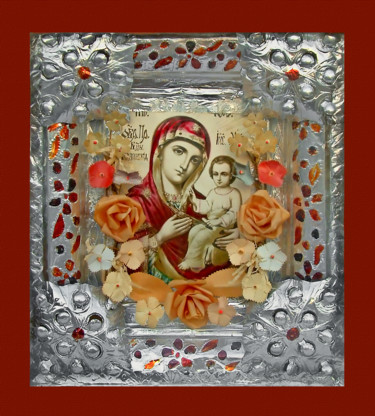 Fotografia intitolato "Mother God icon" da Art$Art, Opera d'arte originale, Fotografia digitale