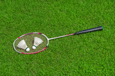 Fotografie mit dem Titel "Badminton racquet" von Art$Art, Original-Kunstwerk, Digitale Fotografie