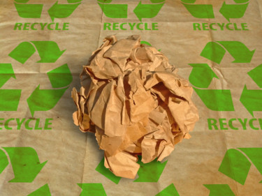 Photography titled "Crinkled paper ball" by Art$Art, Original Artwork, Digital Photography