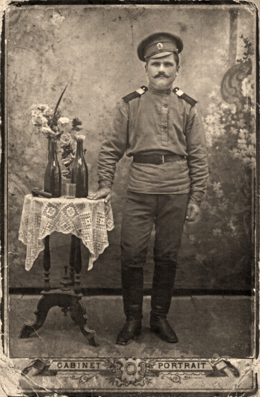 Fotografía titulada "Retro photo soldier…" por Art$Art, Obra de arte original, Fotografía digital