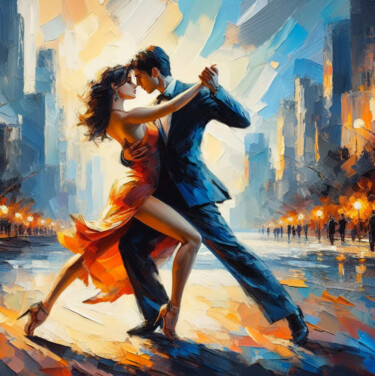 Arte digitale intitolato "Tango. Passionate d…" da Art$Art, Opera d'arte originale, Lavoro digitale 2D