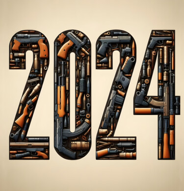 Artes digitais intitulada "Date 2024 laid out…" por Art$Art, Obras de arte originais, Trabalho Digital 2D