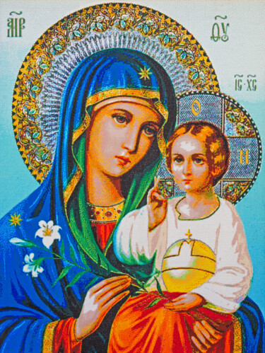 Fotografia intitolato "Mother of God and J…" da Art$Art, Opera d'arte originale, Fotografia digitale