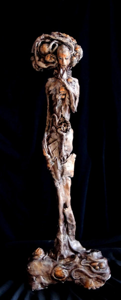 Скульптура под названием "Ereshkigal" - Luka Noizevul, Подлинное произведение искусства, Глина