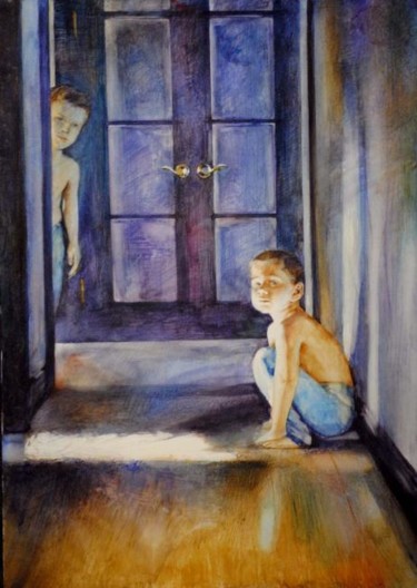 Painting titled "come out and play" by Gregory Radionov, Original Artwork