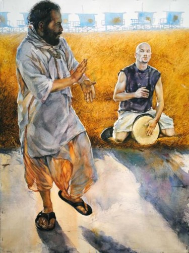 Painting titled "dancing dervish" by Gregory Radionov, Original Artwork