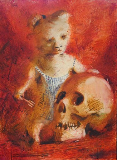 Painting titled "bear depression" by Gregory Radionov, Original Artwork
