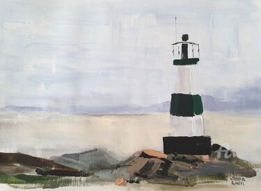 Картина под названием "The lighthouse" - Anna Radis (Anna Radis Art), Подлинное произведение искусства, Акрил