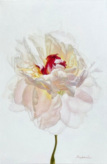 Pintura intitulada "Sensual Blossom" por Radmila Lipska, Obras de arte originais, Óleo Montado em Armação em madeira
