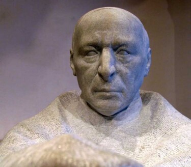 Escultura titulada "Cardinal Stefan Wys…" por Radoslaw Keler, Obra de arte original, Piedra