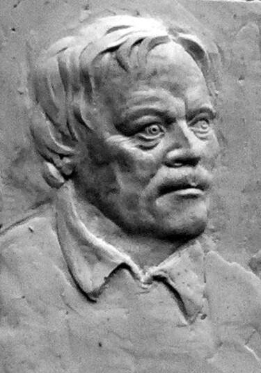 Sculptuur getiteld "Portrait" door Radoslaw Keler, Origineel Kunstwerk, Gietwerk
