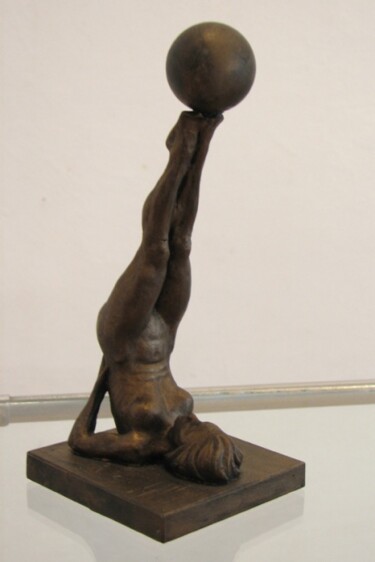 Скульптура под названием "Gimnastics, 15 cm" - Radoslaw Keler, Подлинное произведение искусства