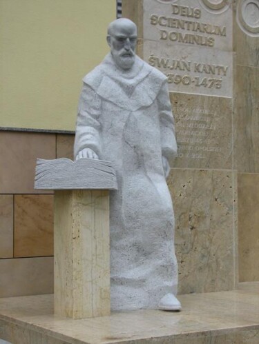 Skulptur mit dem Titel "Jan Kanty by Ryszar…" von Radoslaw Keler, Original-Kunstwerk, Stein