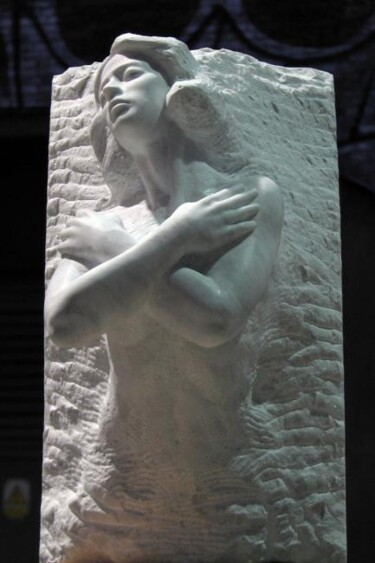 Skulptur mit dem Titel "Galion" von Radoslaw Keler, Original-Kunstwerk, Stein