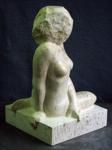 Skulptur mit dem Titel "Serpentinata (2)" von Radoslaw Keler, Original-Kunstwerk, Stein