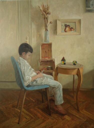 Картина под названием "Silence" - Radosveta Zhelyazkova, Подлинное произведение искусства, Масло