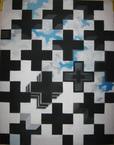 Malerei mit dem Titel "The priest robe" von Predrag Radovanovic, Original-Kunstwerk, Pastell
