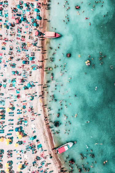 摄影 标题为“Beach, Umbrellas an…” 由Radu Bercan, 原创艺术品, 数码摄影